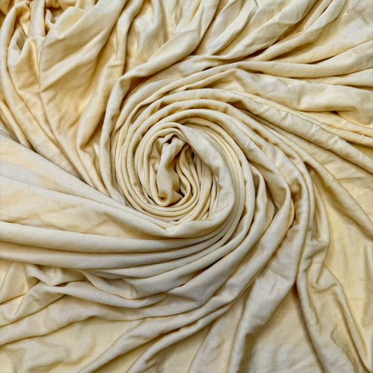 Sorting My Stash - Jersey Natural Blend Knit - Dark Cream - 2.7M Bundle - True Deadstock fabric Fabric by private - Sustainable Textile | FABCYCLE