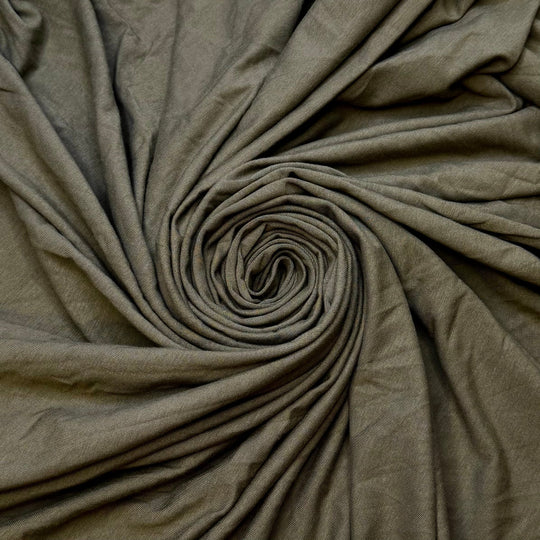 Spanish Moss - Jersey Bamboo Blend Knit - Green - 1.3M Bundle - True Deadstock fabric Fabric by private - Sustainable Textile | FABCYCLE