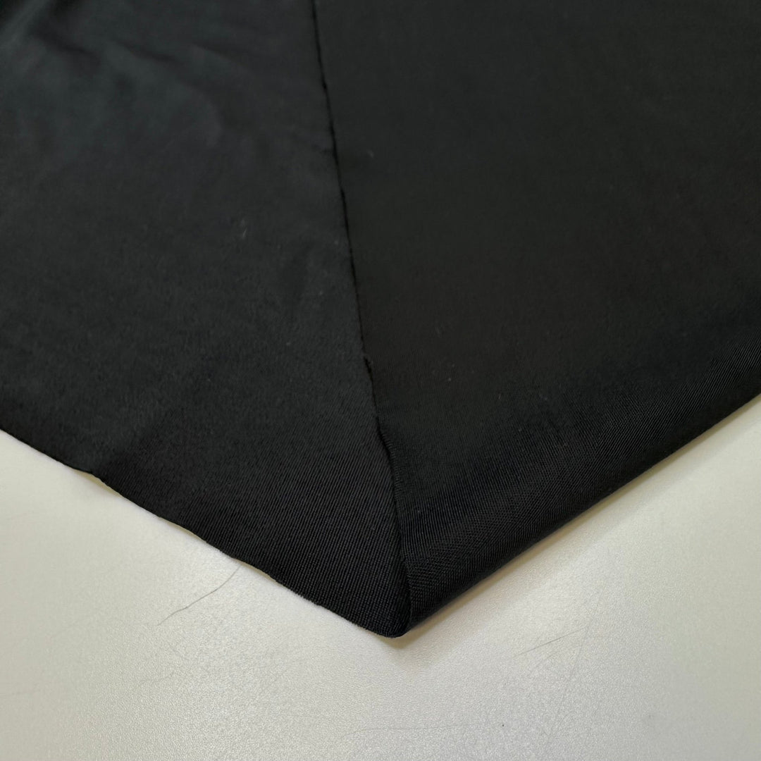 Spare Tire - Polyester Blend Knit - Black - 2M Bundle - True Deadstock fabric Fabric by private - Sustainable Textile | FABCYCLE