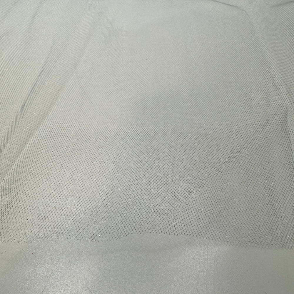 Sparkling Moonlight - Tulle Poly Knit - Light Grey - 3M Bundle - True Deadstock fabric Fabric by private - Sustainable Textile | FABCYCLE