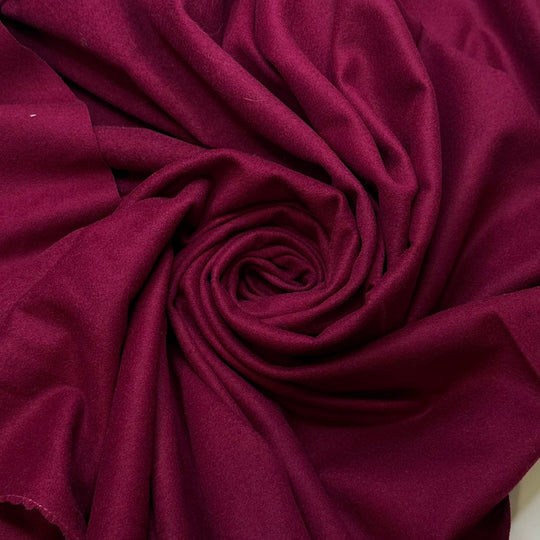 Sparkling Wine - Wool Woven - Burgundy - 1.1M Bundle - True Deadstock fabric Fabric by private - Sustainable Textile | FABCYCLE