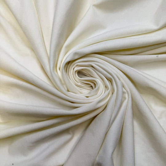 Spent More Time With Friends - Jersey Natural Blend Knit - Cream - 0.95M Bundle - True Deadstock fabric Fabric by private - Sustainable Textile | FABCYCLE