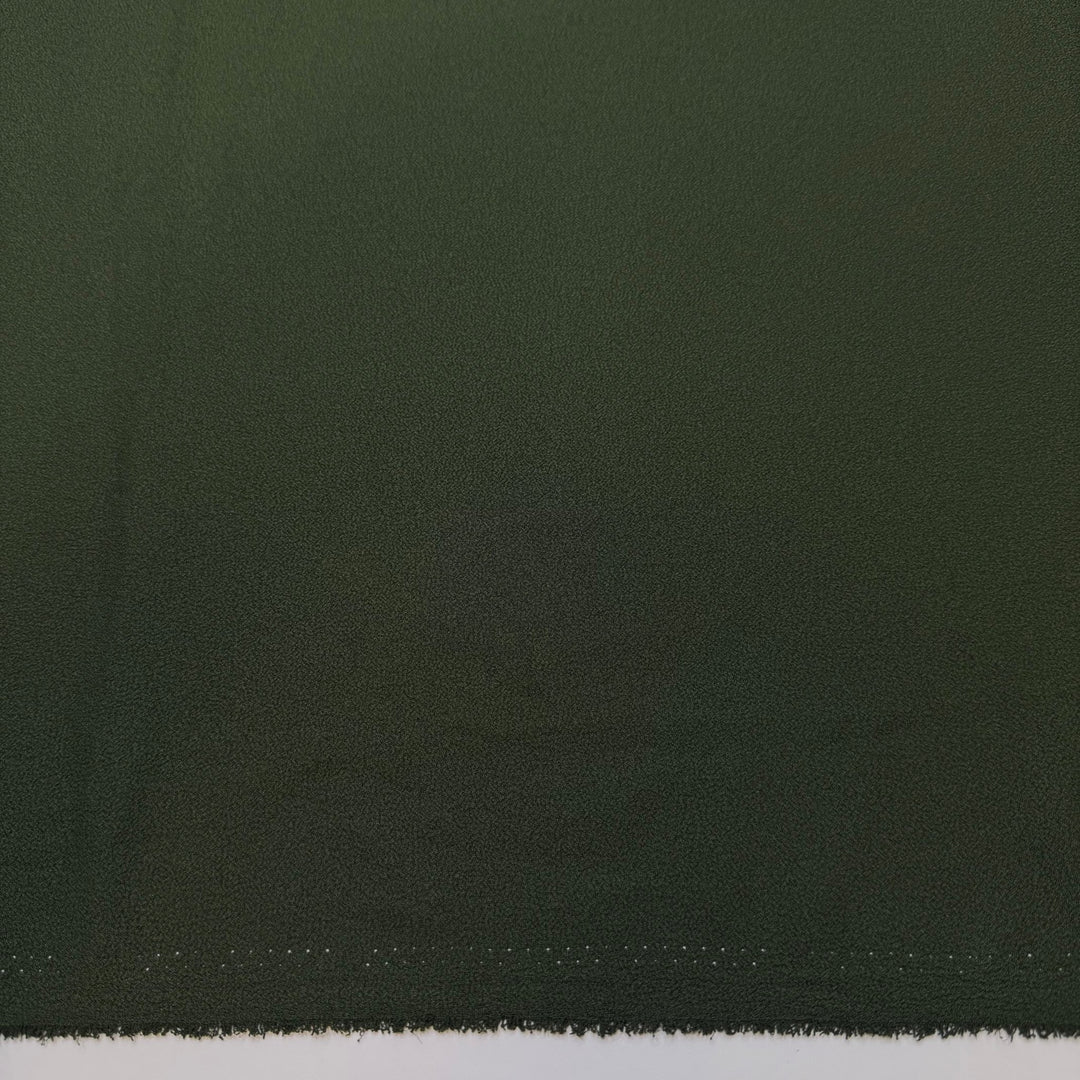 Spinach Feta Dip - Crepe Poly Woven - Dark Green - 2M Bundle - True Deadstock fabric Fabric by private - Sustainable Textile | FABCYCLE