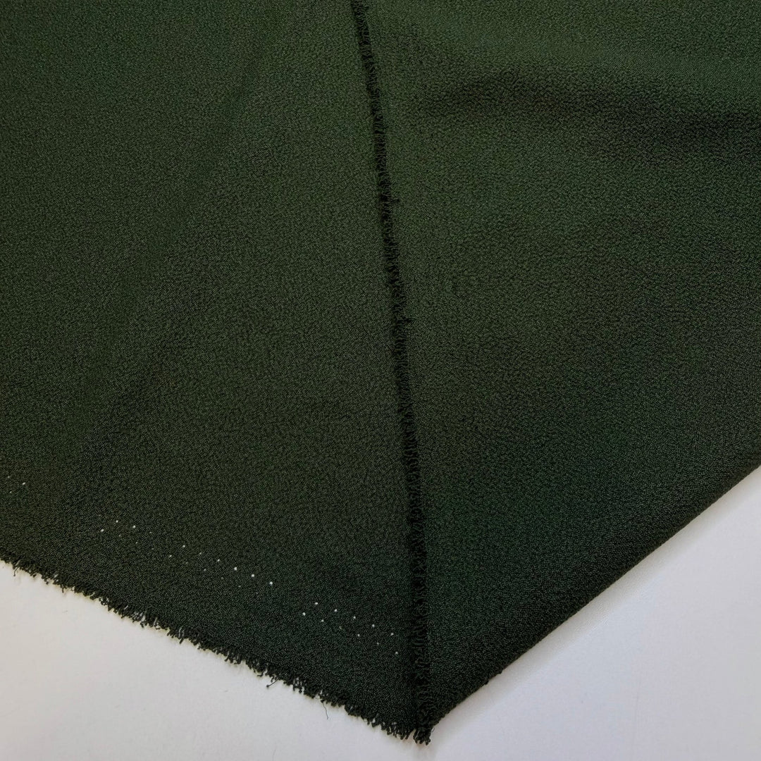 Spinach Feta Dip - Crepe Poly Woven - Dark Green - 2M Bundle - True Deadstock fabric Fabric by private - Sustainable Textile | FABCYCLE