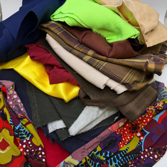 Spontaneous Combustion - 5 LB Treasure Cart Pack - True Deadstock Fabric Fabric by FABCYCLE shop - Sustainable Textile | FABCYCLE
