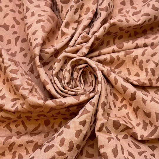 Spot The Difference - Cotton Woven - Beige/Brown Animal Print - 0.9M Bundle - True Deadstock fabric Fabric by private - Sustainable Textile | FABCYCLE