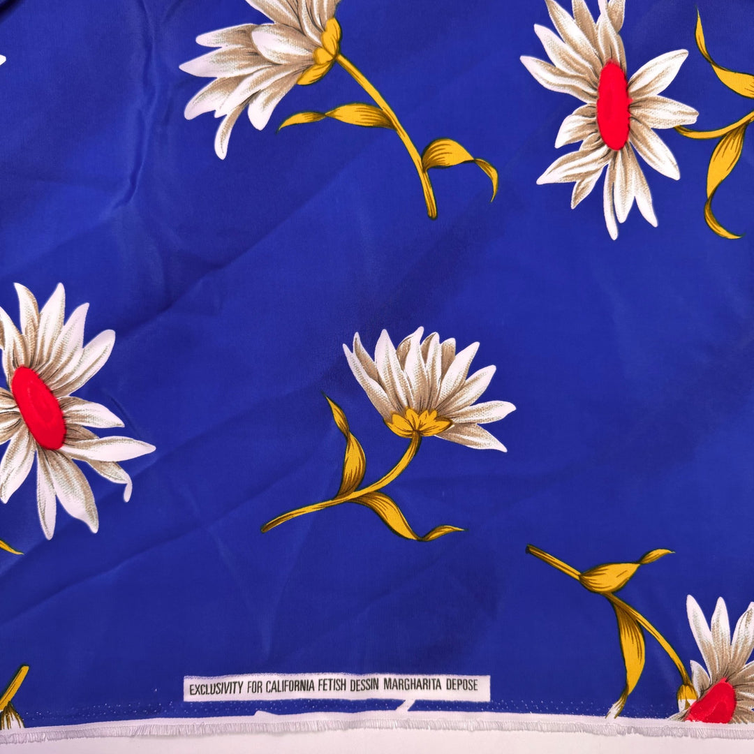 Spring Fling - Poly Woven - Blue Multi Floral - 2.5M Bundle - True Deadstock fabric Fabric by private - Sustainable Textile | FABCYCLE