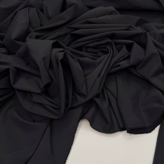 Stairs Are Always Up To Something - Poly/Nylon Woven - Black - 1.35M Bundle - True Deadstock fabric Fabric by private - Sustainable Textile | FABCYCLE