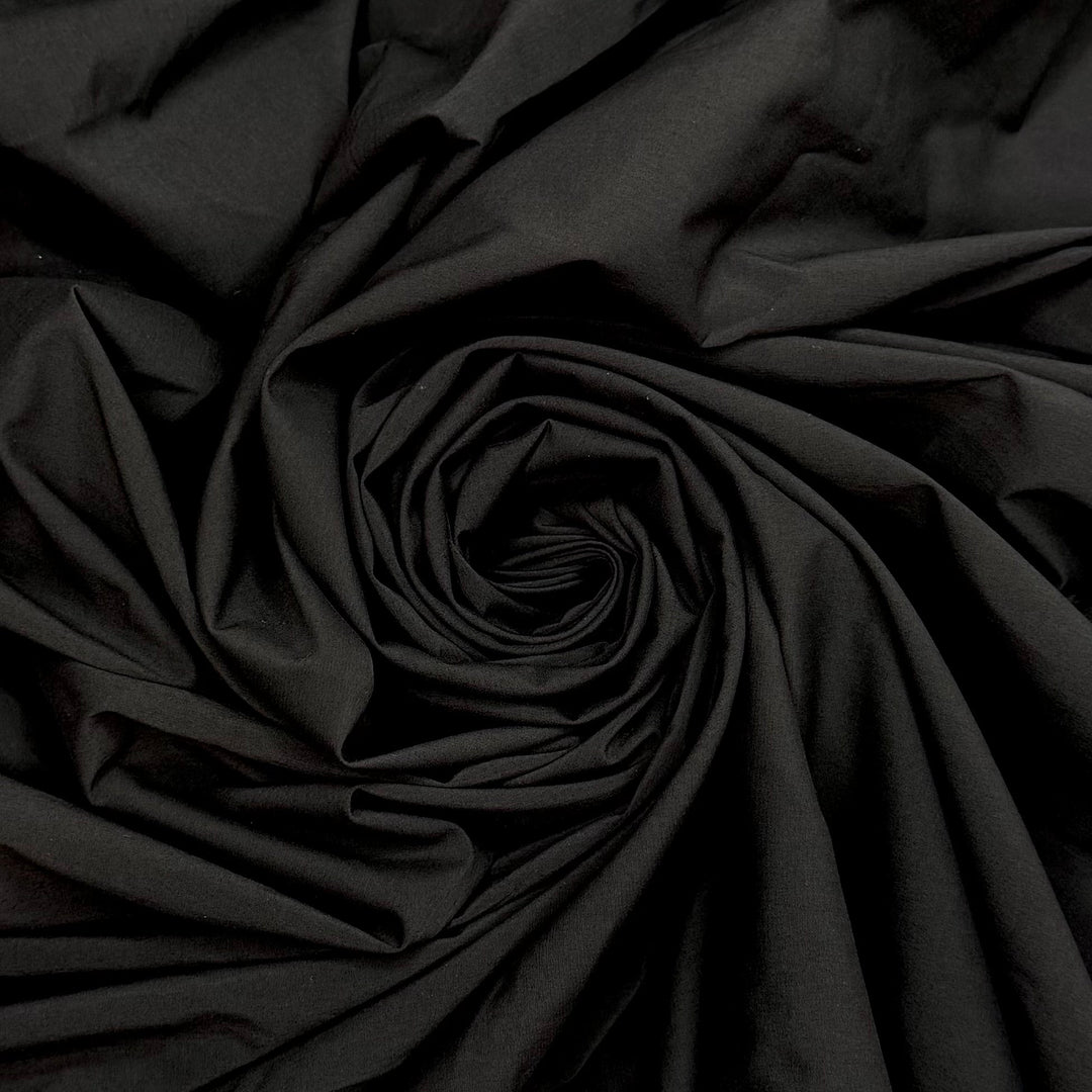 Stairs Are Always Up To Something - Poly/Nylon Woven - Black - 1.35M Bundle - True Deadstock fabric Fabric by private - Sustainable Textile | FABCYCLE