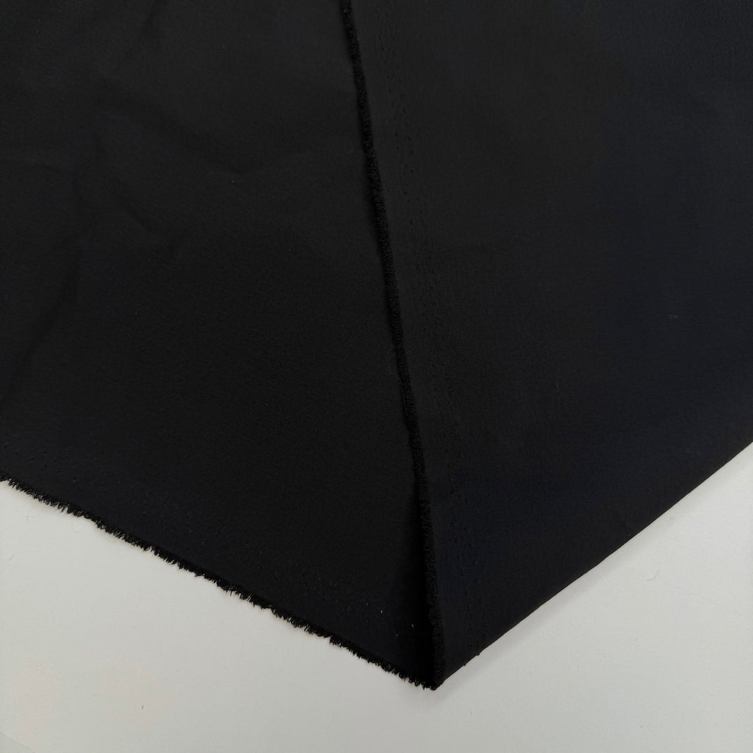 Stairs Are Always Up To Something - Poly/Nylon Woven - Black - 1.35M Bundle - True Deadstock fabric Fabric by private - Sustainable Textile | FABCYCLE