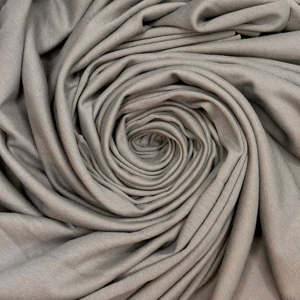 Stanley Park Sea Wall - Rib Knit Rayon Blend Knit - Grey - 2M Bundle - True Deadstock fabric Fabric by private - Sustainable Textile | FABCYCLE