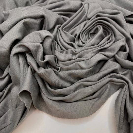 Stanley Park Sea Wall - Rib Knit Rayon Blend Knit - Grey - 2M Bundle - True Deadstock fabric Fabric by private - Sustainable Textile | FABCYCLE