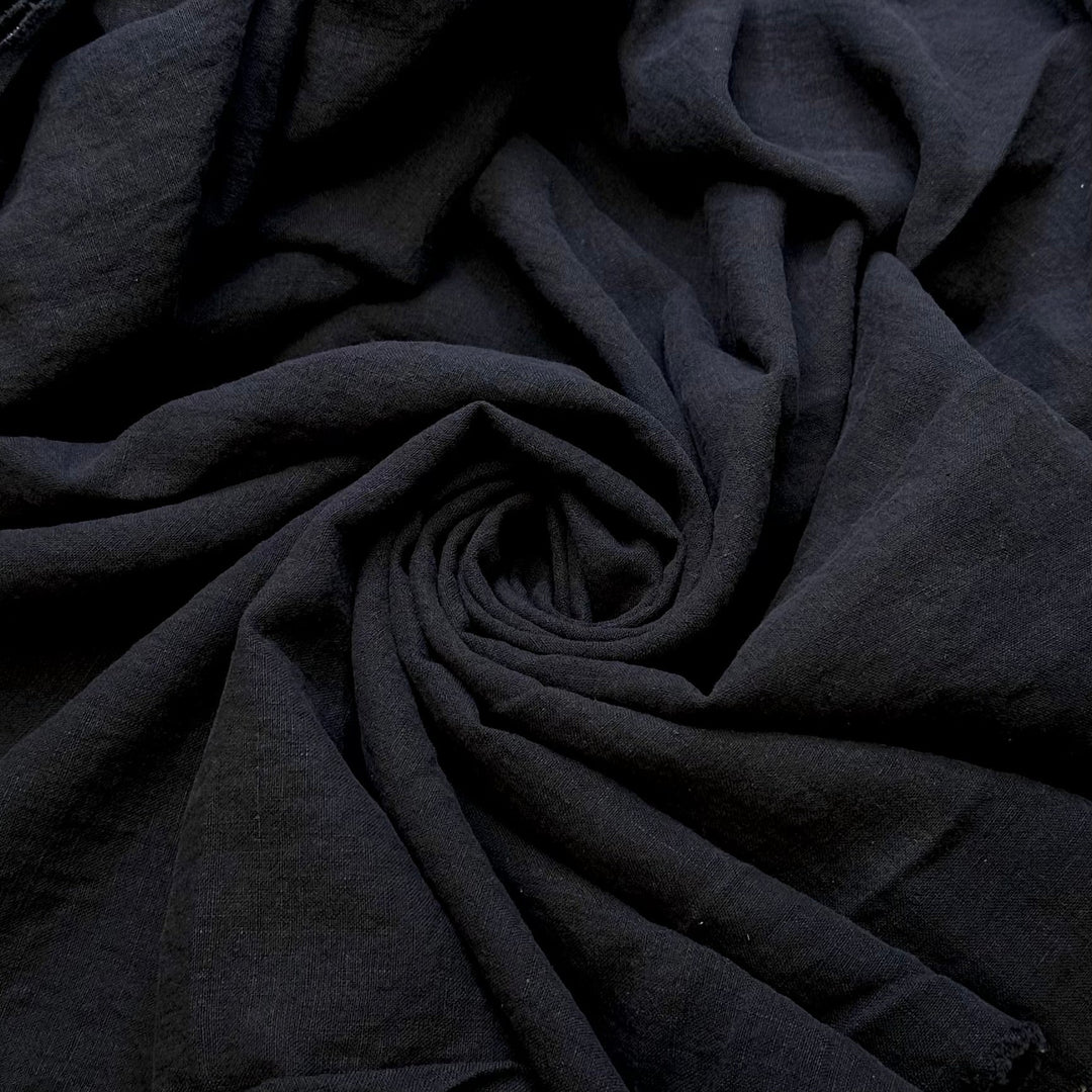 Stargazing In The City - Hemp Woven - Dark Navy - 2M Bundle - True Deadstock fabric Fabric by private - Sustainable Textile | FABCYCLE