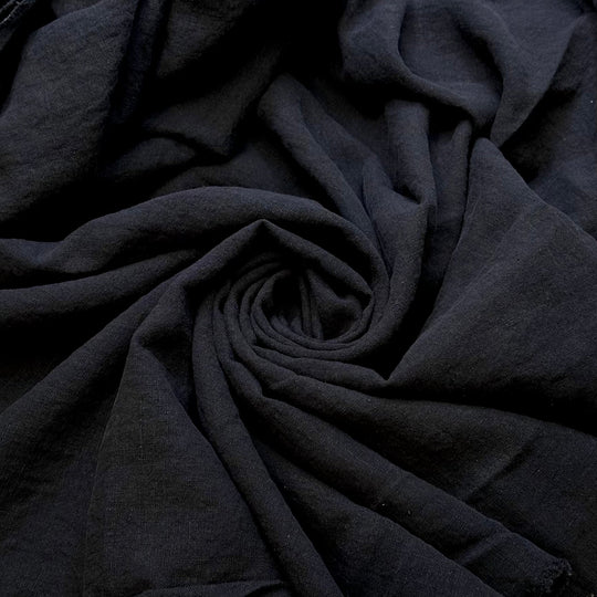 Stargazing In The City - Hemp Woven - Dark Navy - 2M Bundle - True Deadstock fabric Fabric by private - Sustainable Textile | FABCYCLE