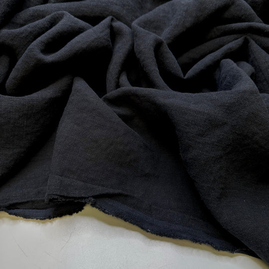 Stargazing In The City - Hemp Woven - Dark Navy - 2M Bundle - True Deadstock fabric Fabric by private - Sustainable Textile | FABCYCLE