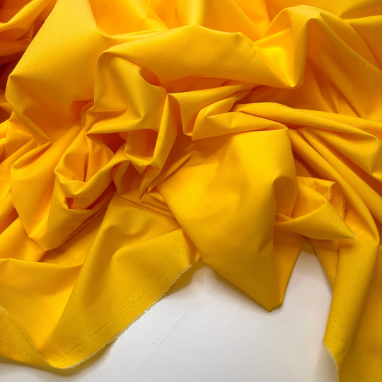 Staring At The Sun - Polyester Blend Woven - Yellow - 2M Bundle - True Deadstock fabric Fabric by private - Sustainable Textile | FABCYCLE
