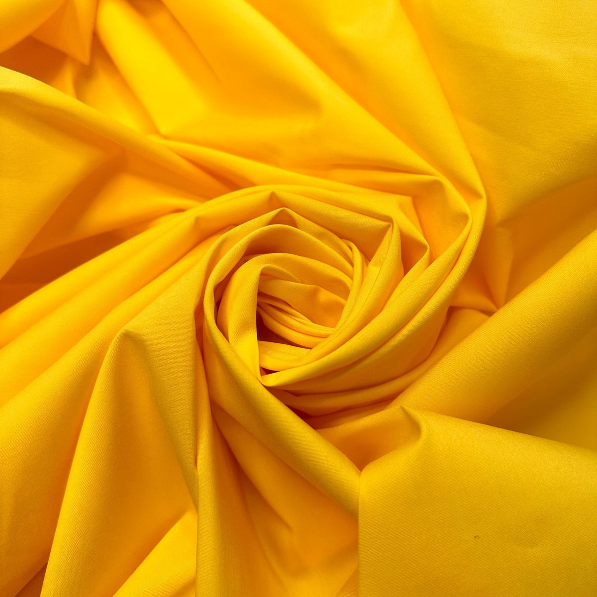 Staring At The Sun - Polyester Blend Woven - Yellow - 2M Bundle - True Deadstock fabric Fabric by private - Sustainable Textile | FABCYCLE
