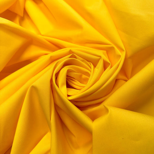 Staring At The Sun - Polyester Blend Woven - Yellow - 2M Bundle - True Deadstock fabric Fabric by private - Sustainable Textile | FABCYCLE