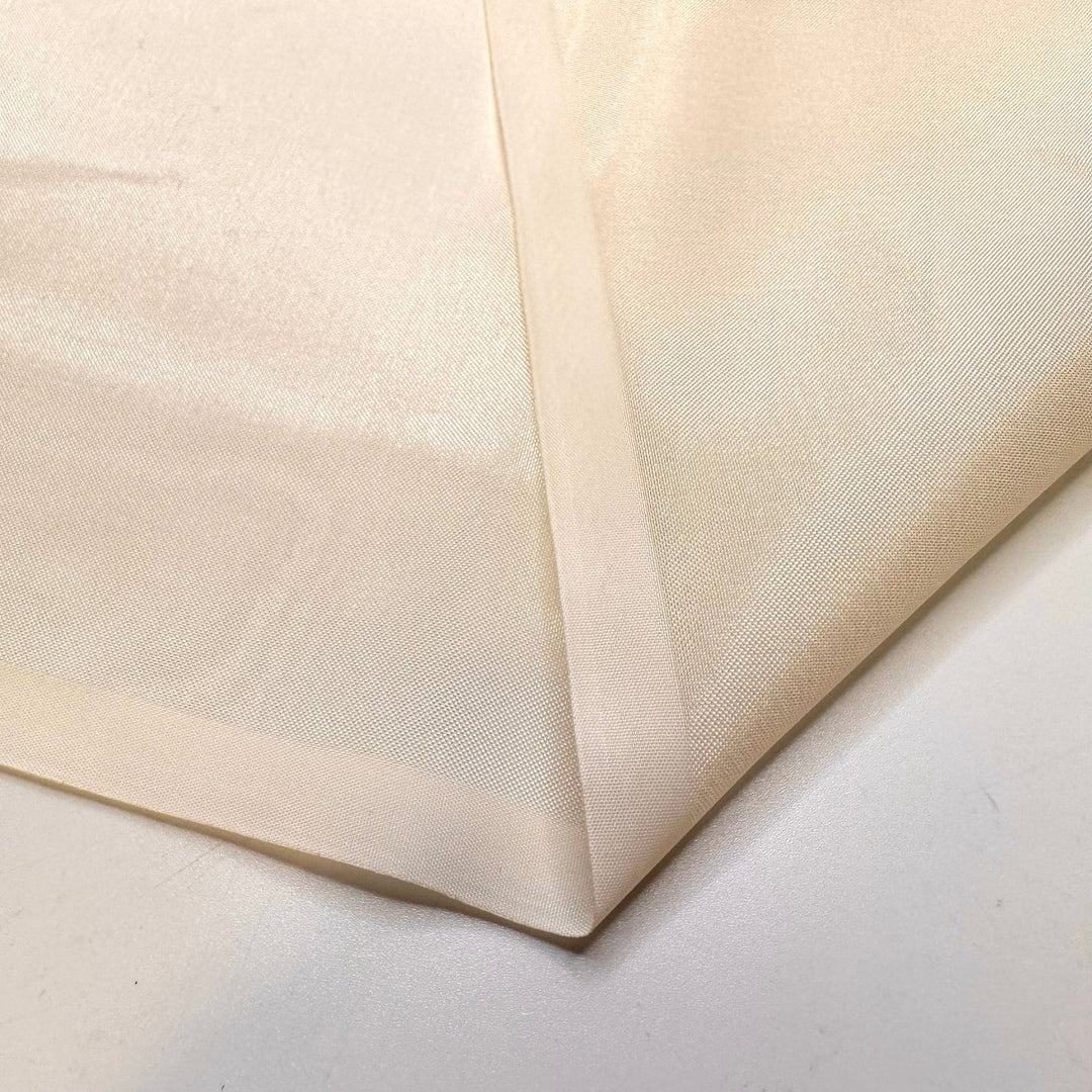 Starlight Star Bright - Organza Poly Woven - Cream - 3.7M Bundle - True Deadstock fabric Fabric by private - Sustainable Textile | FABCYCLE
