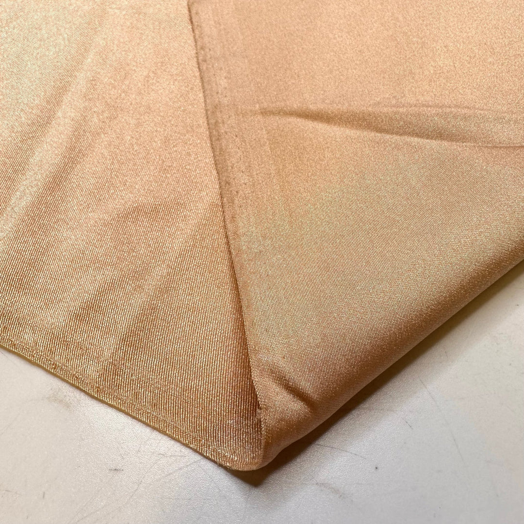 Starting Dance Class - Water Resistant Jersey Poly/Spandex Knit - Light Gold - 1.9M Bundle - True Deadstock fabric Fabric by private - Sustainable Textile | FABCYCLE