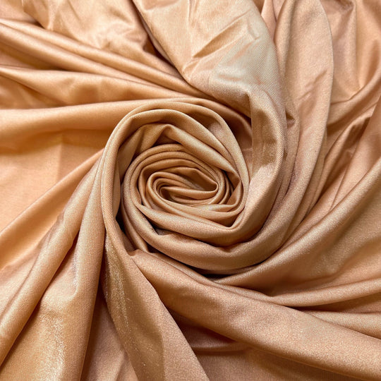 Starting Dance Class - Water Resistant Jersey Poly/Spandex Knit - Light Gold - 1.9M Bundle - True Deadstock fabric Fabric by private - Sustainable Textile | FABCYCLE
