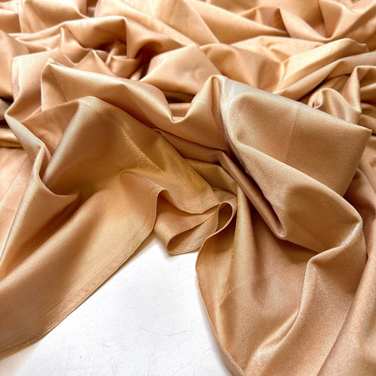 Starting Dance Class - Water Resistant Jersey Poly/Spandex Knit - Light Gold - 1.9M Bundle - True Deadstock fabric Fabric by private - Sustainable Textile | FABCYCLE