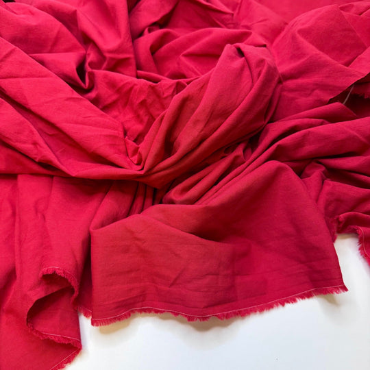 Stash Red Flags - Cotton Woven - Red - 3M Bundle - True Deadstock fabric Fabric by private - Sustainable Textile | FABCYCLE