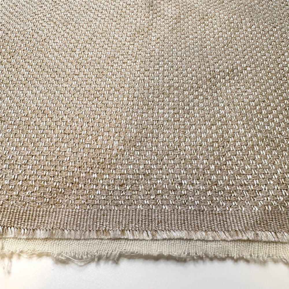 Steam Cleaning The Rugs - Polyester Blend Woven - Light Beige - 1.2M Bundle - True Deadstock fabric Fabric by private - Sustainable Textile | FABCYCLE