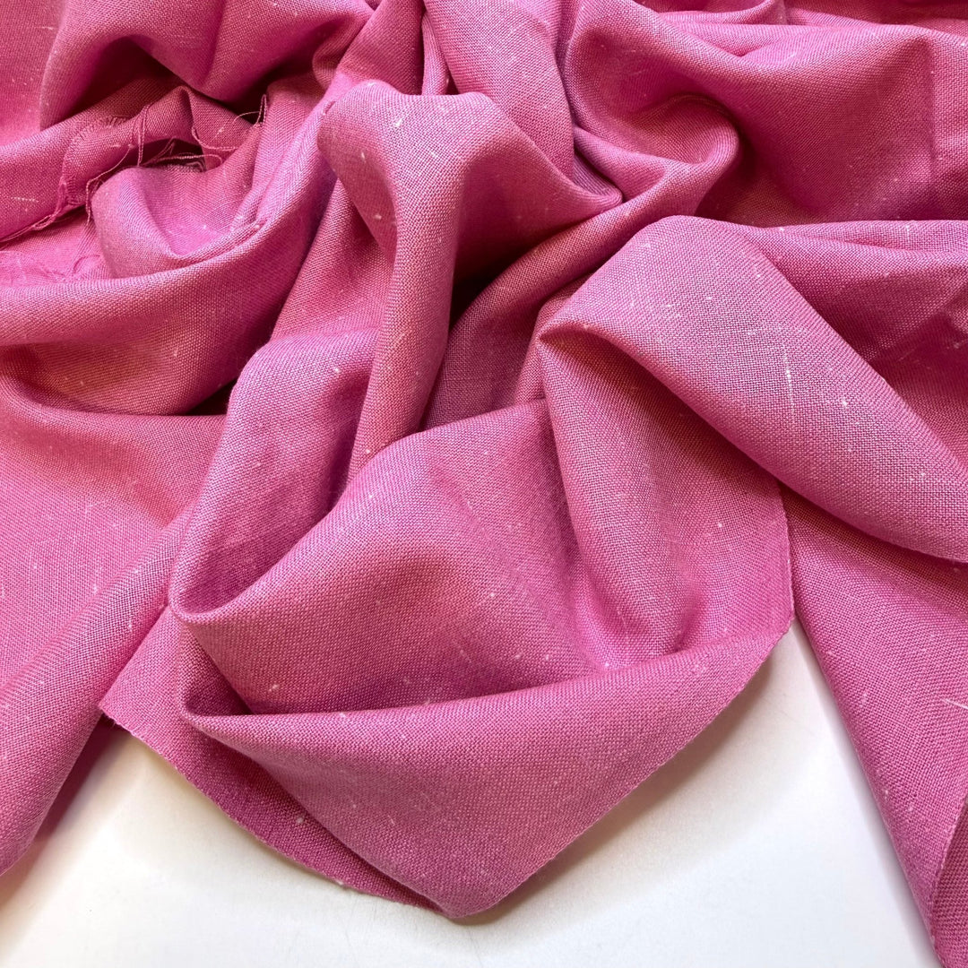 Still Not Over The Barbie Movie - Polyester Blend Woven - Pink - 0.9M Bundle - True Deadstock fabric Fabric by private - Sustainable Textile | FABCYCLE