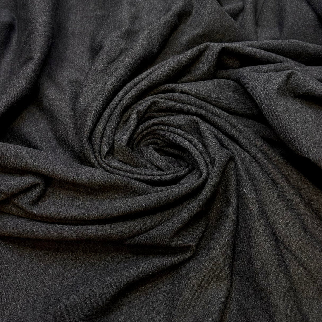 Stinging Nettles - Jersey Fleece Natural Blend Knit - Dark Grey - 2.8M Bundle - True Deadstock fabric Fabric by private - Sustainable Textile | FABCYCLE