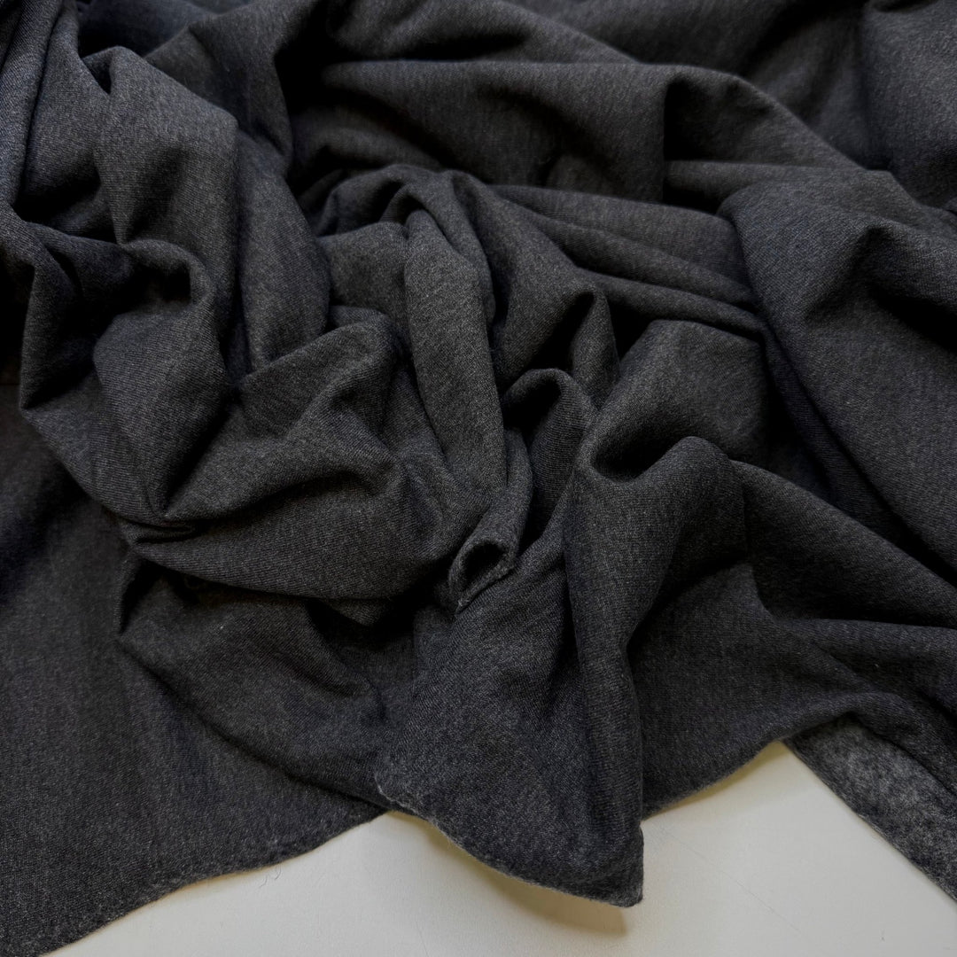 Stinging Nettles - Jersey Fleece Natural Blend Knit - Dark Grey - 2.8M Bundle - True Deadstock fabric Fabric by private - Sustainable Textile | FABCYCLE