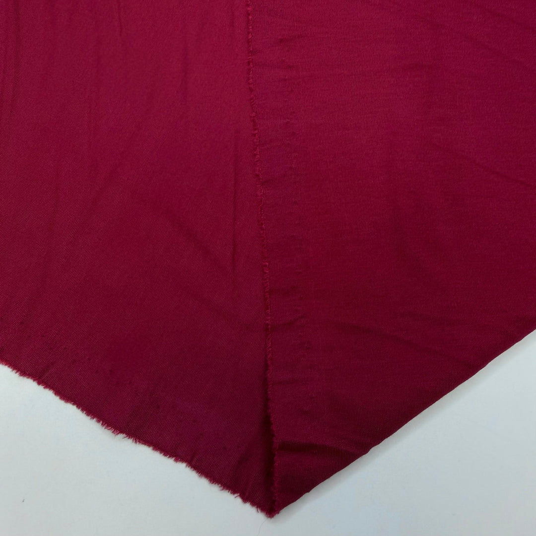 Stretch And Sew - Interlock Cotton/Spandex Knit - Dark Pink/Red - 2M Bundle - True Deadstock fabric Fabric by private - Sustainable Textile | FABCYCLE