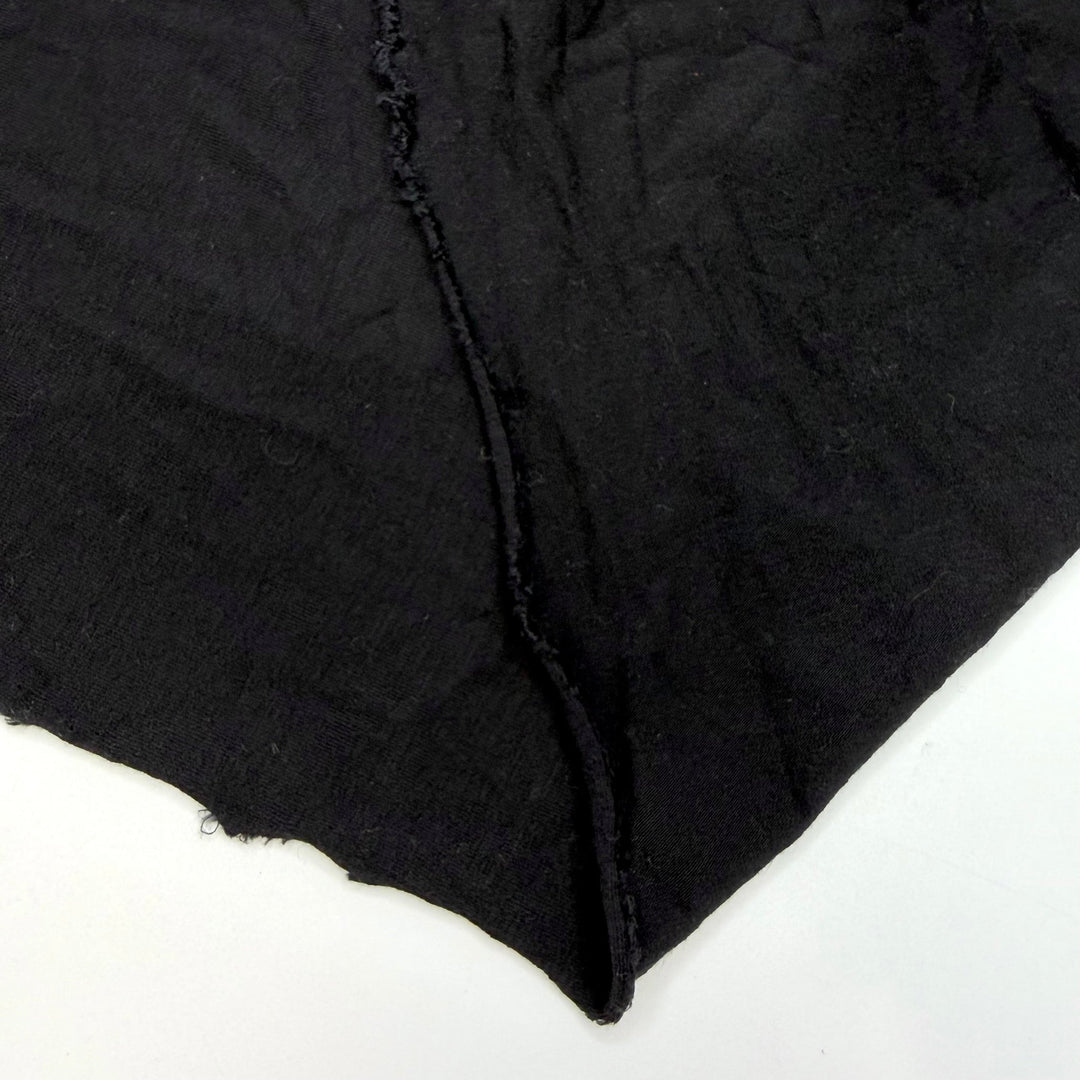 Stretchy Weekend Drop - Jersey Wool Knit - Black - 1.4M Bundle - True Deadstock fabric Fabric by private - Sustainable Textile | FABCYCLE