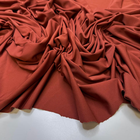 Student Shows - Polyester Blend Knit - Brown - 1M Bundle - True Deadstock fabric Fabric by private - Sustainable Textile | FABCYCLE