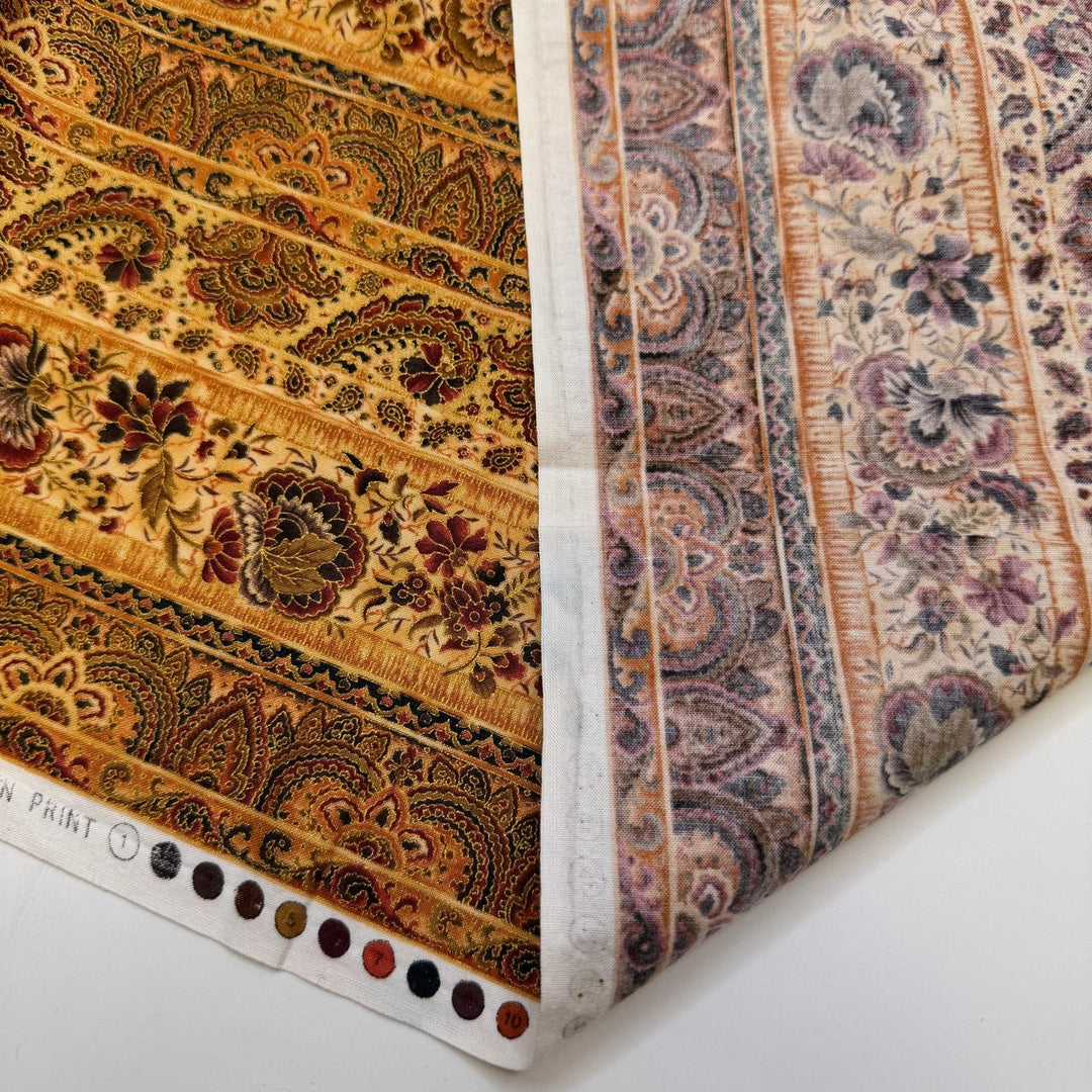 Stuffing - Cotton Woven - Light Brown Multi Floral - 2M Bundle - True Deadstock fabric Fabric by private - Sustainable Textile | FABCYCLE