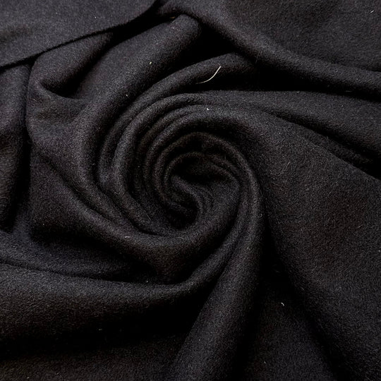 Sturdy Equipment - Felt Wool Woven - Black - 2.9M Bundle - True Deadstock fabric Fabric by private - Sustainable Textile | FABCYCLE