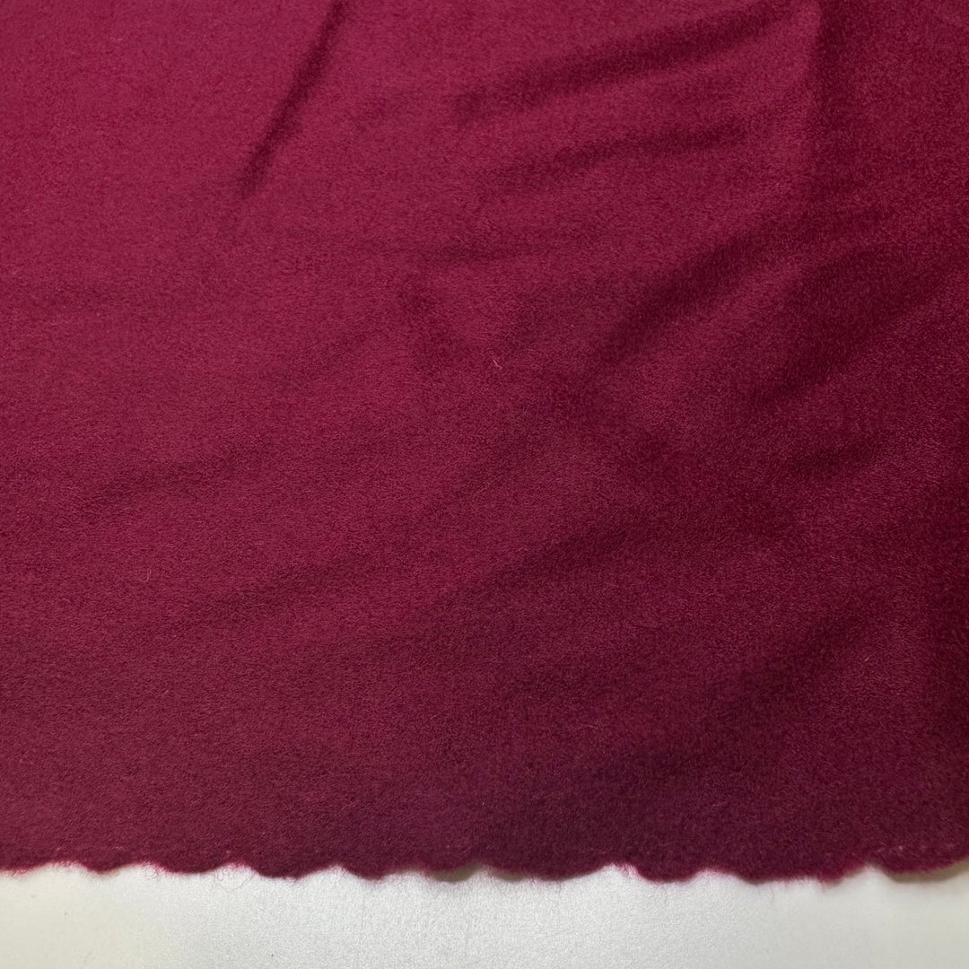 Style Vs Fashion - Felt Wool Woven - Burgundy - Bundles - True Deadstock fabric Fabric by private - Sustainable Textile | FABCYCLE
