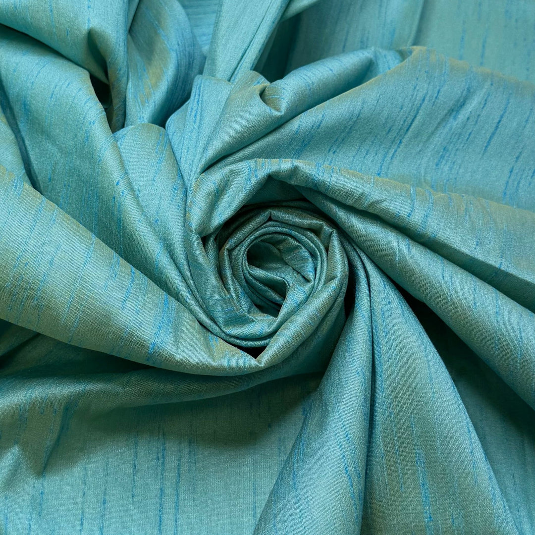 Subsistence Fishing - Polyester Blend Woven - Light Blue - 1.75M Bundle - True Deadstock fabric Fabric by private - Sustainable Textile | FABCYCLE