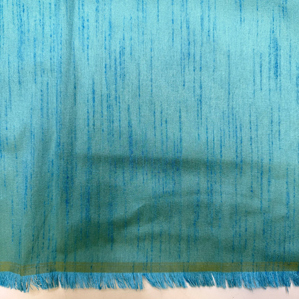 Subsistence Fishing - Polyester Blend Woven - Light Blue - 1.75M Bundle - True Deadstock fabric Fabric by private - Sustainable Textile | FABCYCLE