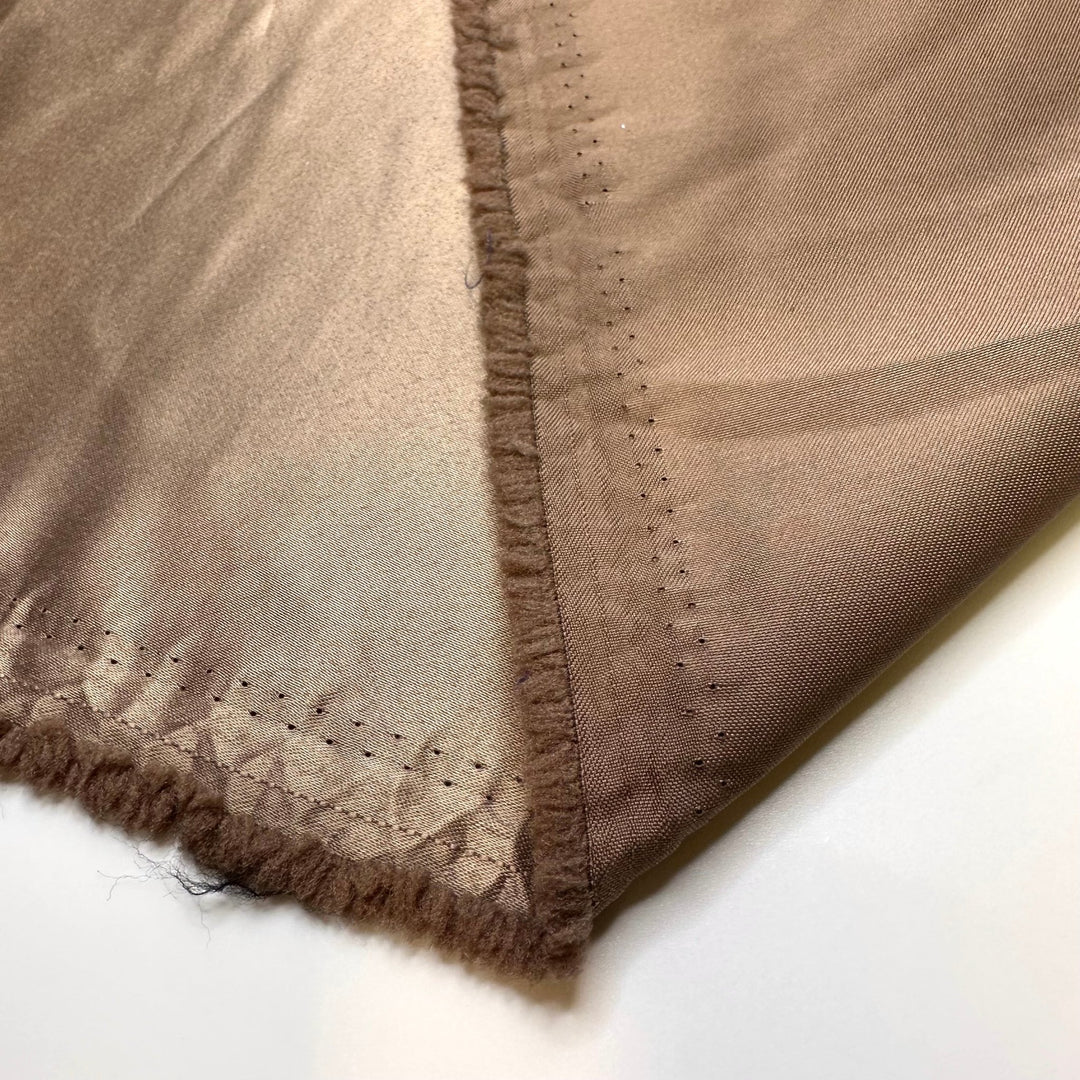 Subtle Glow - Sateen Polyester Blend Woven - Beige - 1.2M Bundle - True Deadstock fabric Fabric by private - Sustainable Textile | FABCYCLE