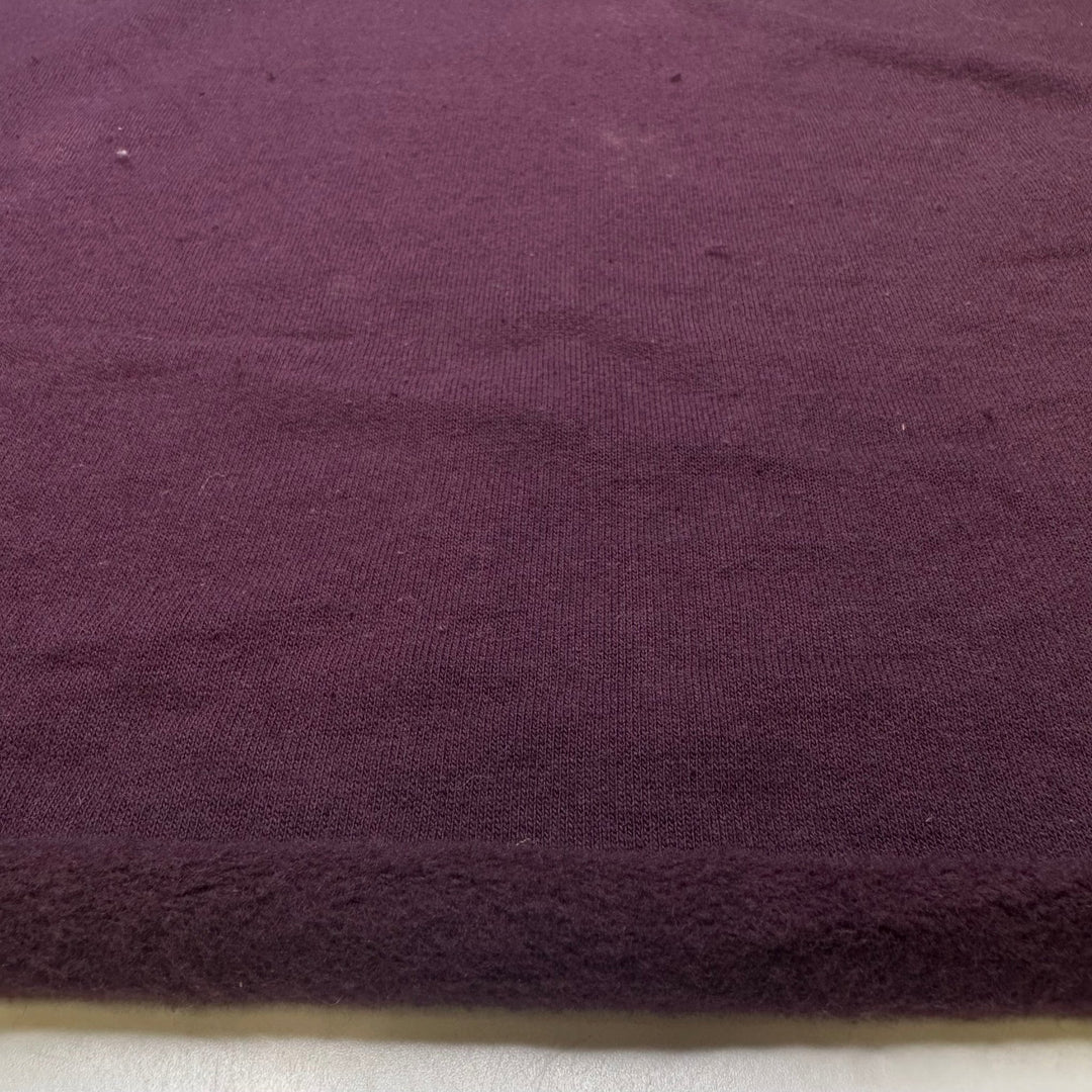 Subtly The Centre Of Attention - Jersey Fleece Cotton Blend Knit - Purple - Bundles - True Deadstock fabric Fabric by private - Sustainable Textile | FABCYCLE