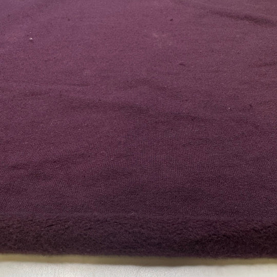 Subtly The Centre Of Attention - Jersey Fleece Cotton Blend Knit - Purple - Bundles - True Deadstock fabric Fabric by private - Sustainable Textile | FABCYCLE