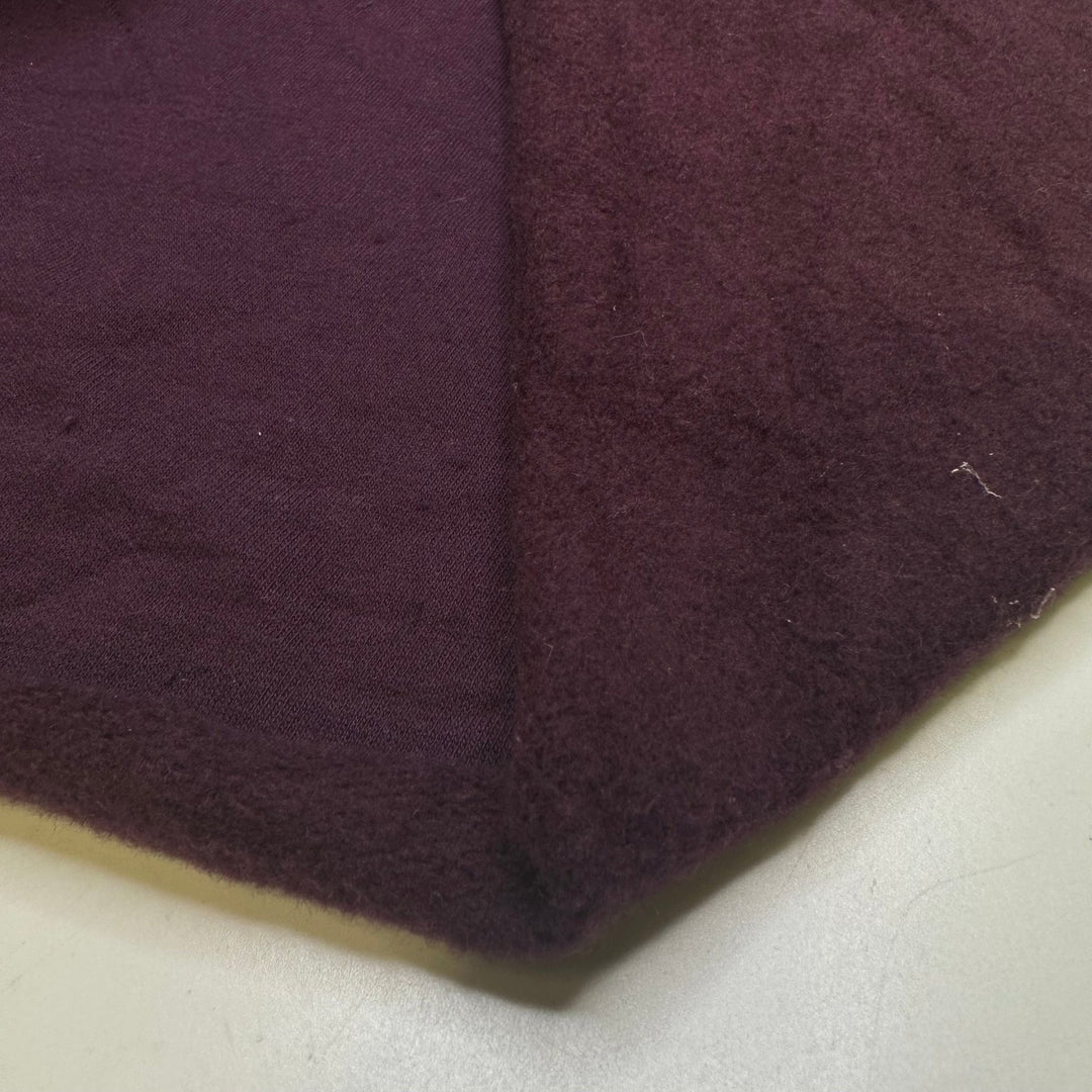 Subtly The Centre Of Attention - Jersey Fleece Cotton Blend Knit - Purple - Bundles - True Deadstock fabric Fabric by private - Sustainable Textile | FABCYCLE