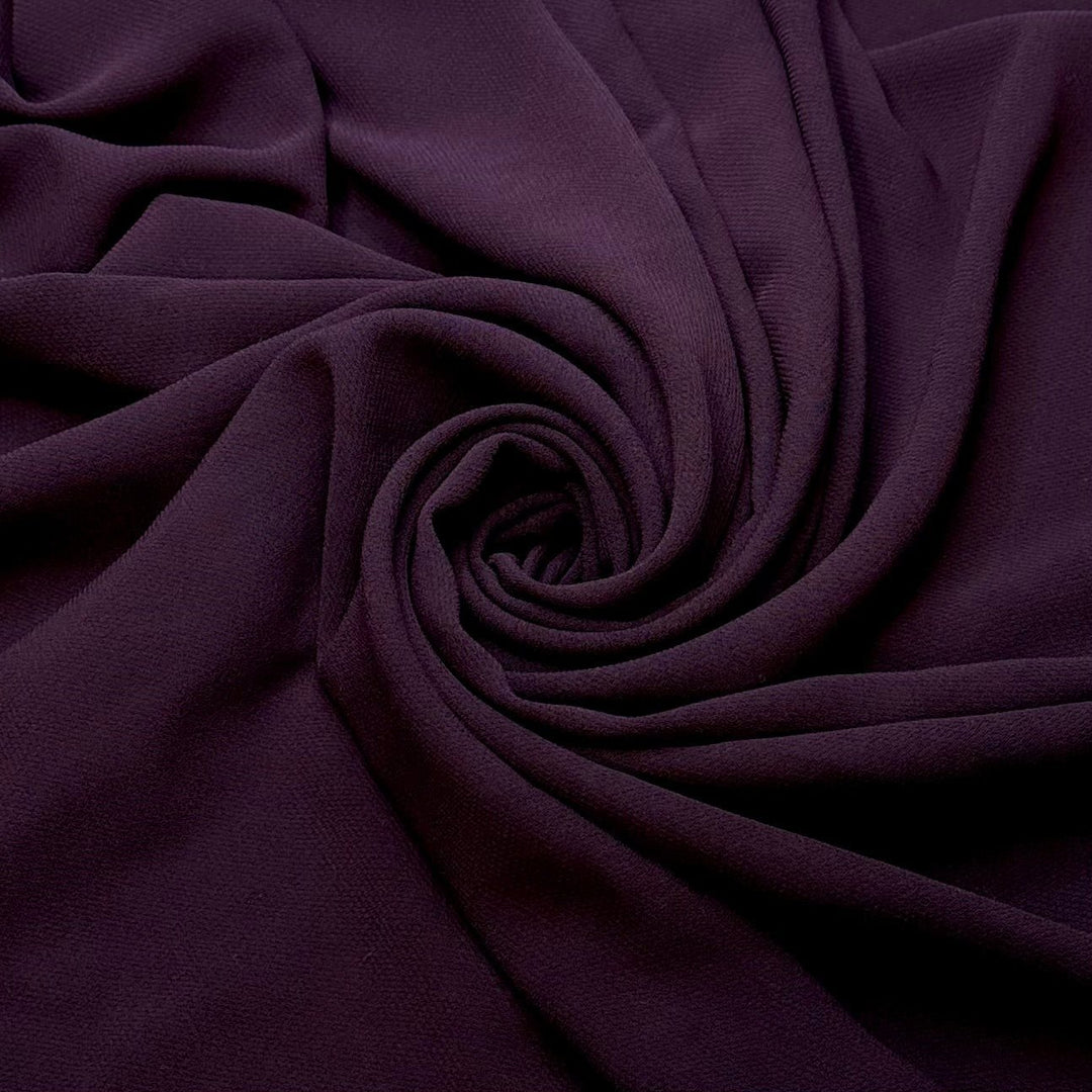 Sugar Plum - Polyester Blend Woven - Dark Purple - 3.4M Bundle - True Deadstock fabric Fabric by private - Sustainable Textile | FABCYCLE