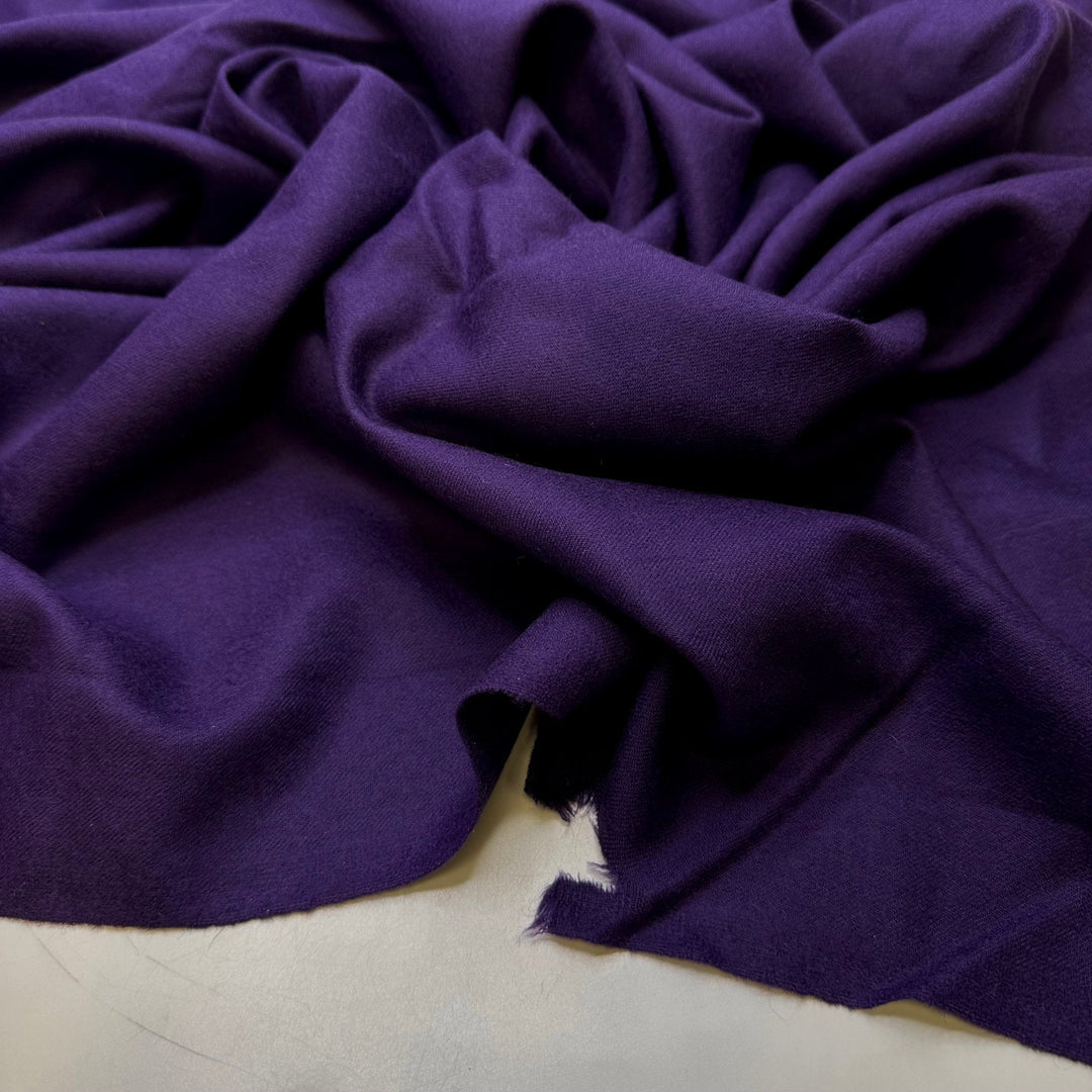 Sugar Plums - Wool Woven - Dark Purple - 0.75M Bundle - True Deadstock fabric Fabric by private - Sustainable Textile | FABCYCLE