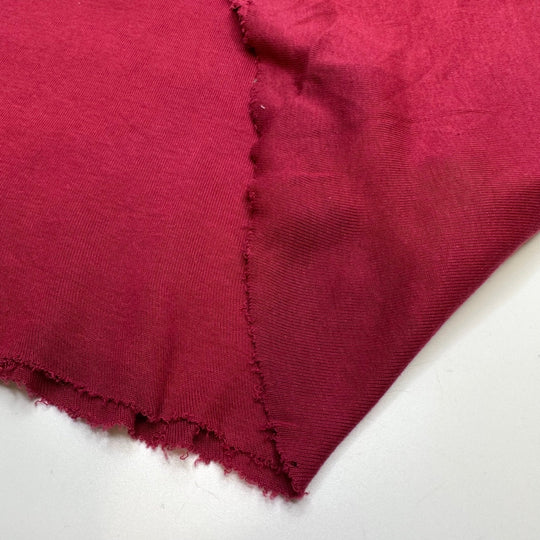 Summer Camp - Tubular Cotton Blend Knit - Dark Pink - 1.05M Bundle - True Deadstock fabric Fabric by private - Sustainable Textile | FABCYCLE