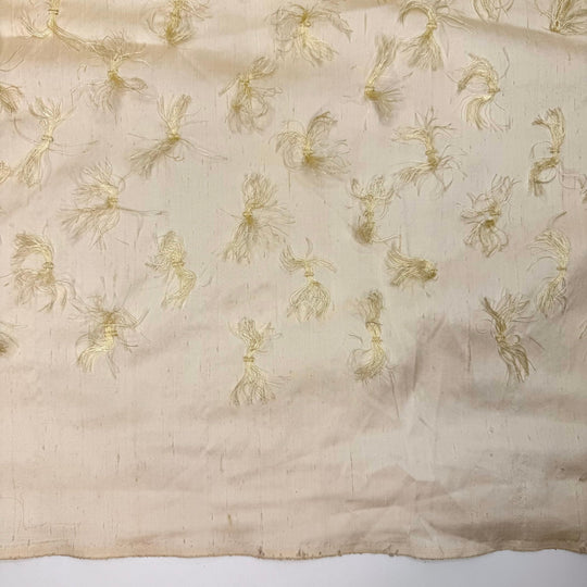Summer Elegance - Slub Silk Woven - Cream - 3.85M Bundle - True Deadstock fabric Fabric by private - Sustainable Textile | FABCYCLE