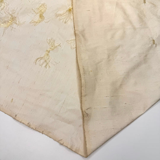 Summer Elegance - Slub Silk Woven - Cream - 3.85M Bundle - True Deadstock fabric Fabric by private - Sustainable Textile | FABCYCLE