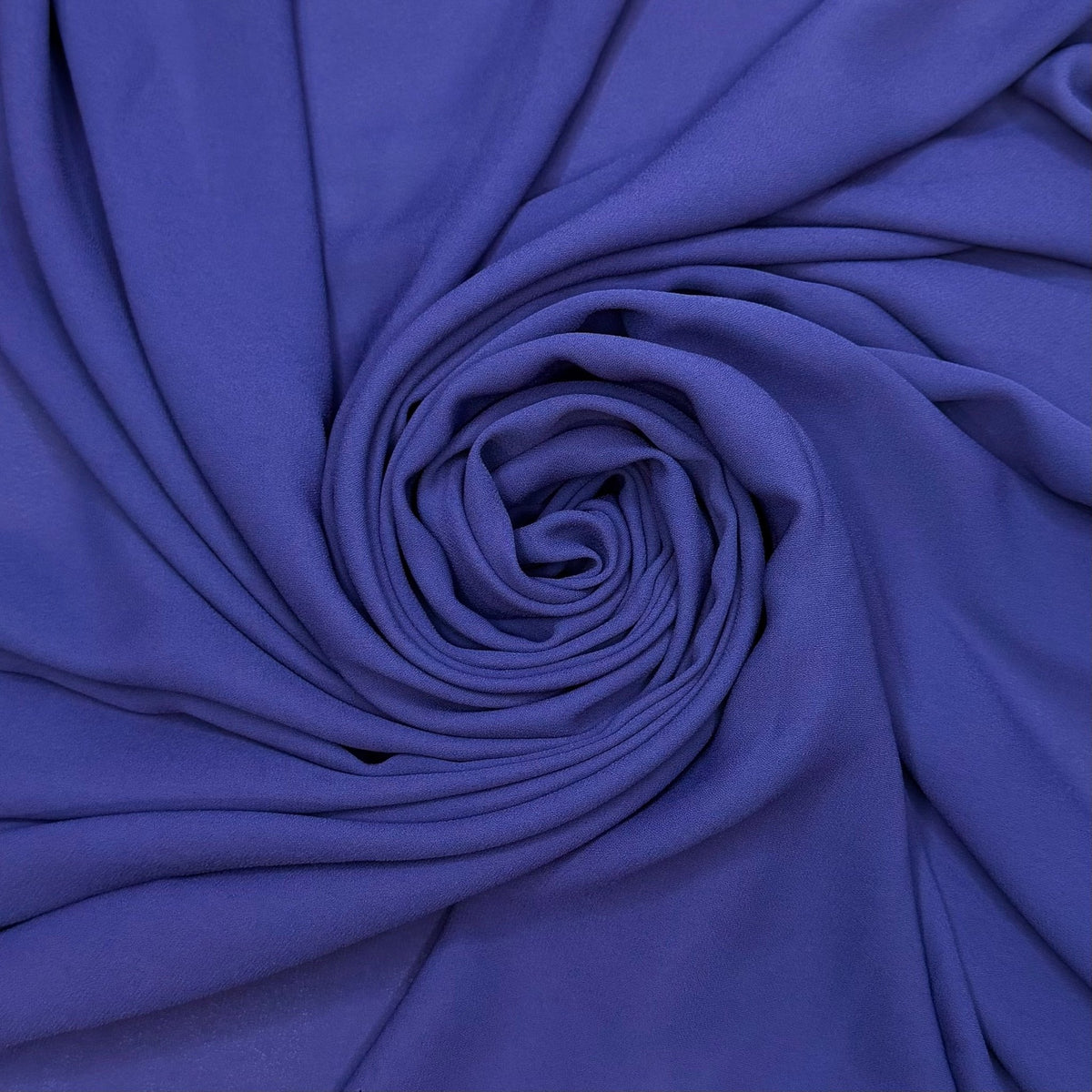 Summer Evenings - Chiffon Poly Woven - Dark Blue - 2M Bundle - True Deadstock fabric Fabric by private - Sustainable Textile | FABCYCLE