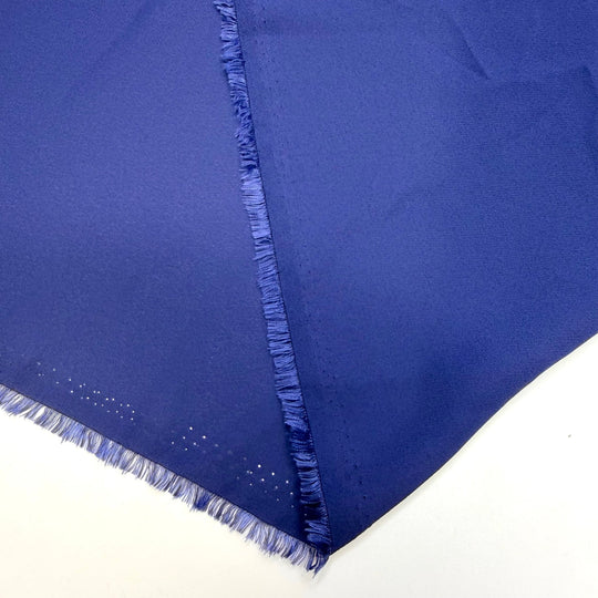 Summer Evenings - Chiffon Poly Woven - Dark Blue - 2M Bundle - True Deadstock fabric Fabric by private - Sustainable Textile | FABCYCLE